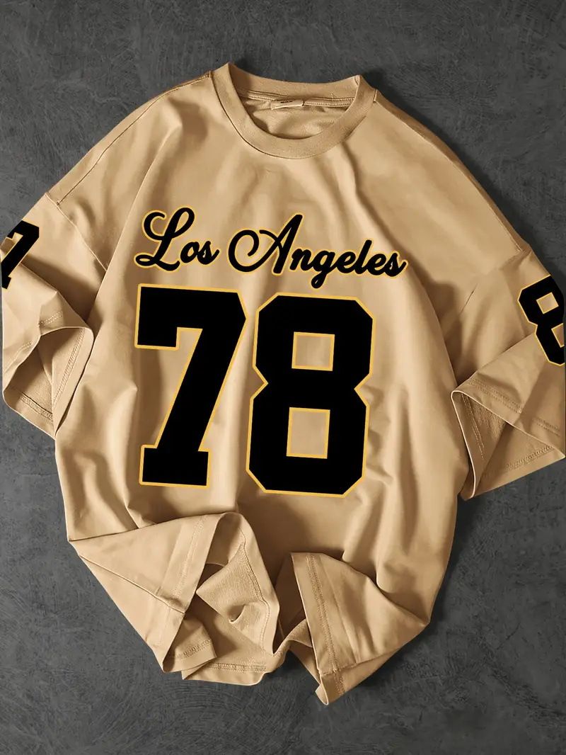 Best-selling 3D digital printing short-sleeved 78-number ball game T-shirt, breathable and sweat-proof, loose-fitting round-neck top for men