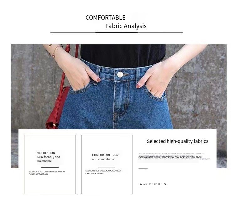 High-waisted black denim short pants for women in summer, with rolled edges, loose and comfortable, slimming and A-shaped wide-leg pants, hot pants, Korean style trendy