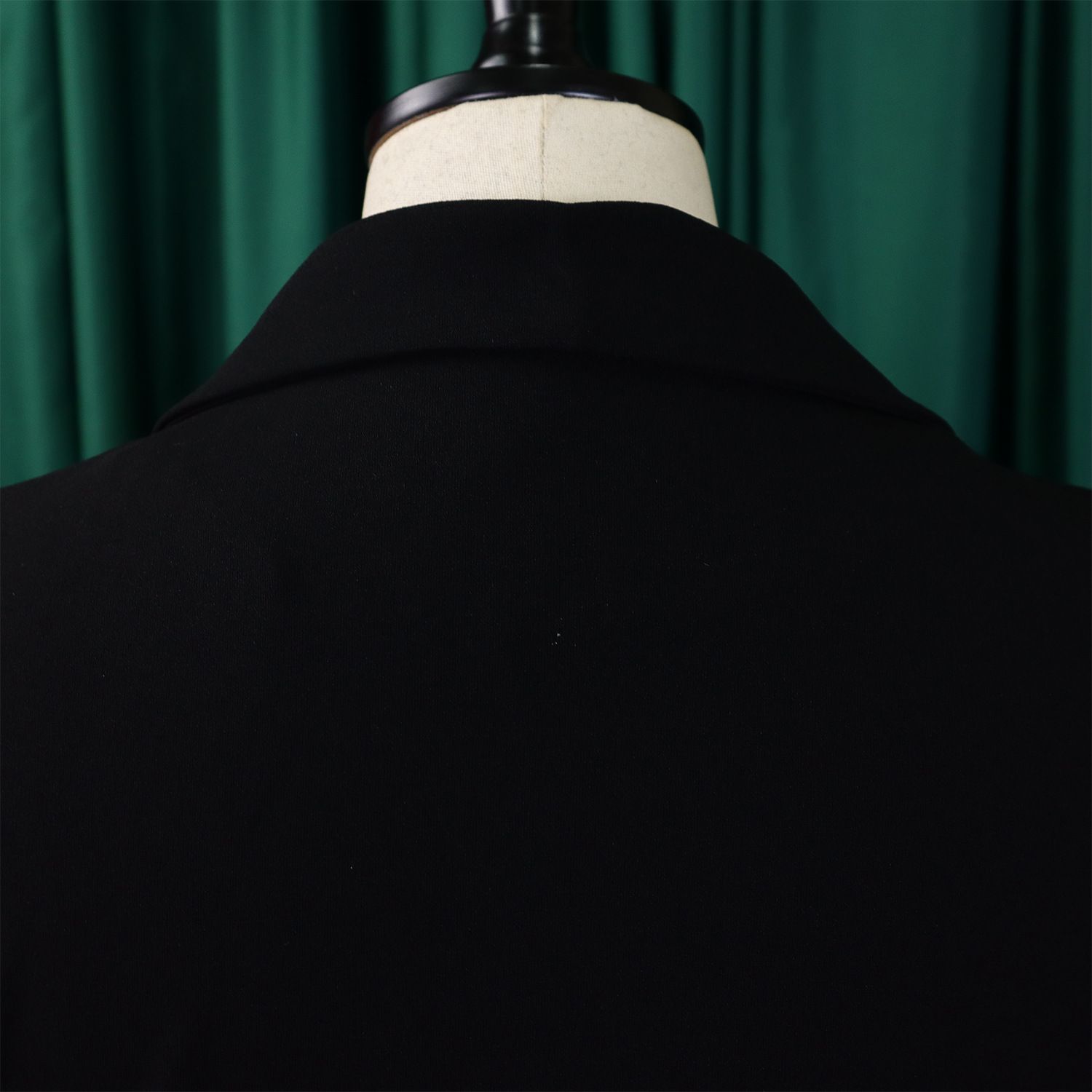 New style export high-waisted fashionable cinched waist pleated patchwork mid-length suit dress