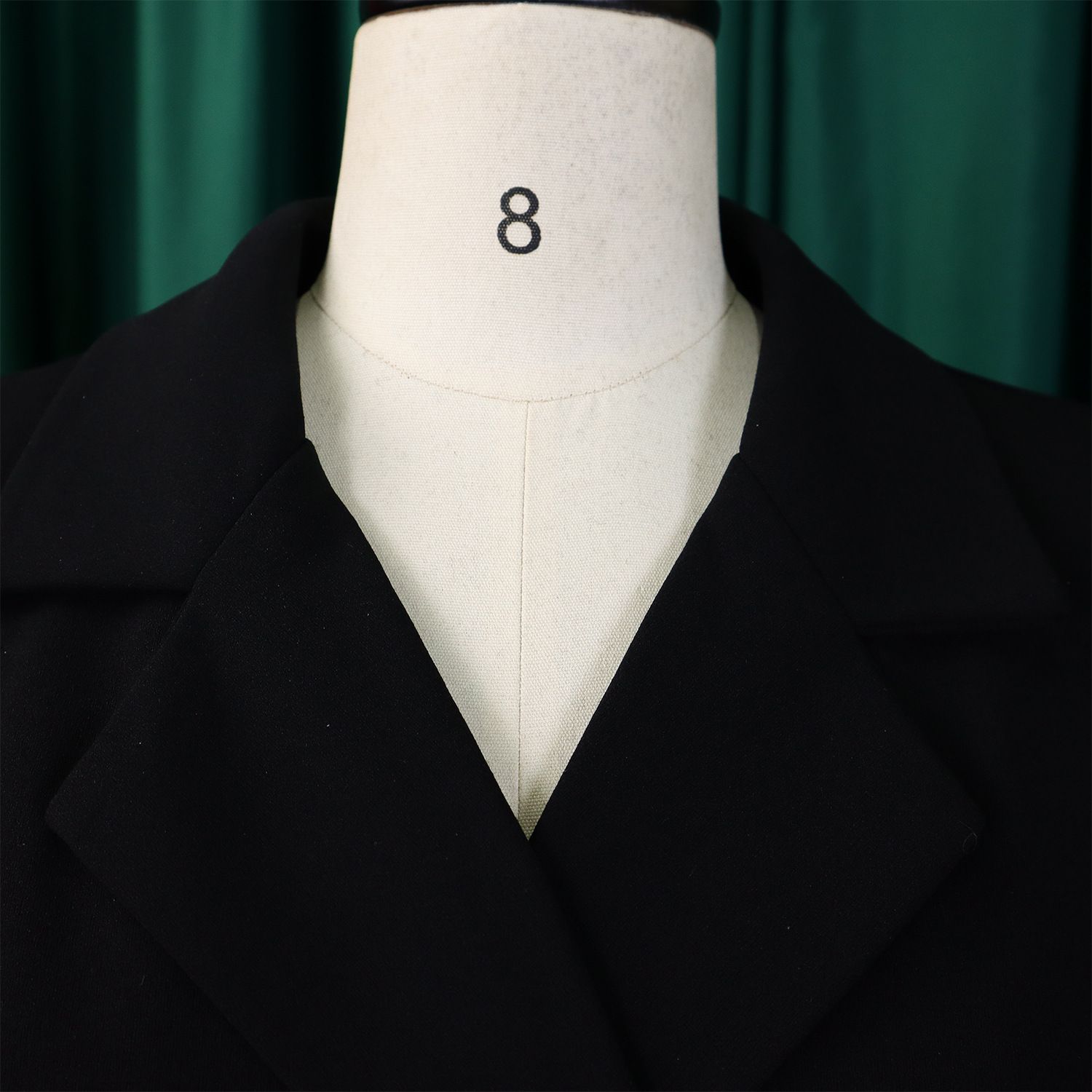 New style export high-waisted fashionable cinched waist pleated patchwork mid-length suit dress