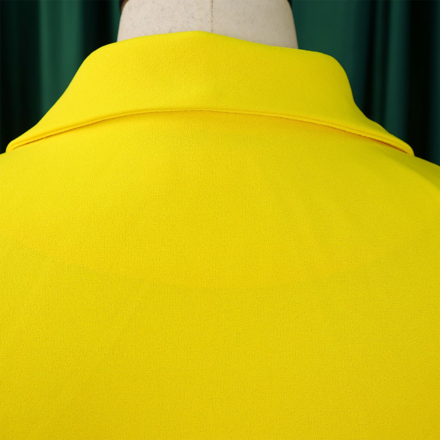 New style export high-waisted fashionable cinched waist pleated patchwork mid-length suit dress