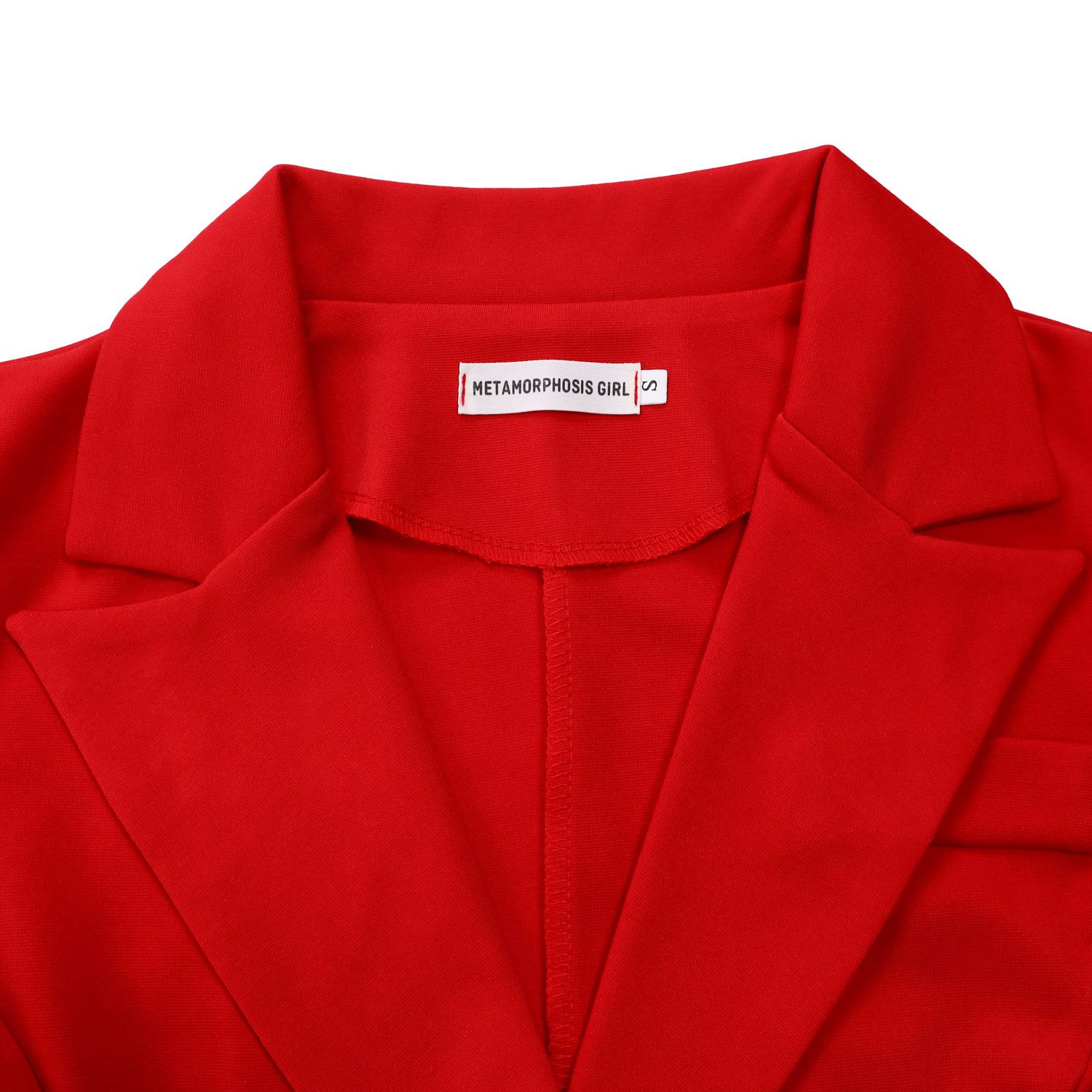 New style European and American double-breasted pure color suit collar long-sleeved figure-hugging office dress