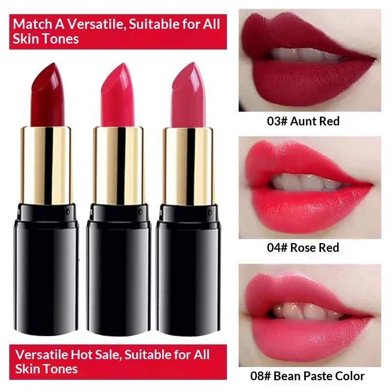 The popular "period color" lipstick is not prone to fading, does not stick to cups, is moisturizing and nourishing, suitable for students with yellow skin tones and those who are bare-faced. It comes