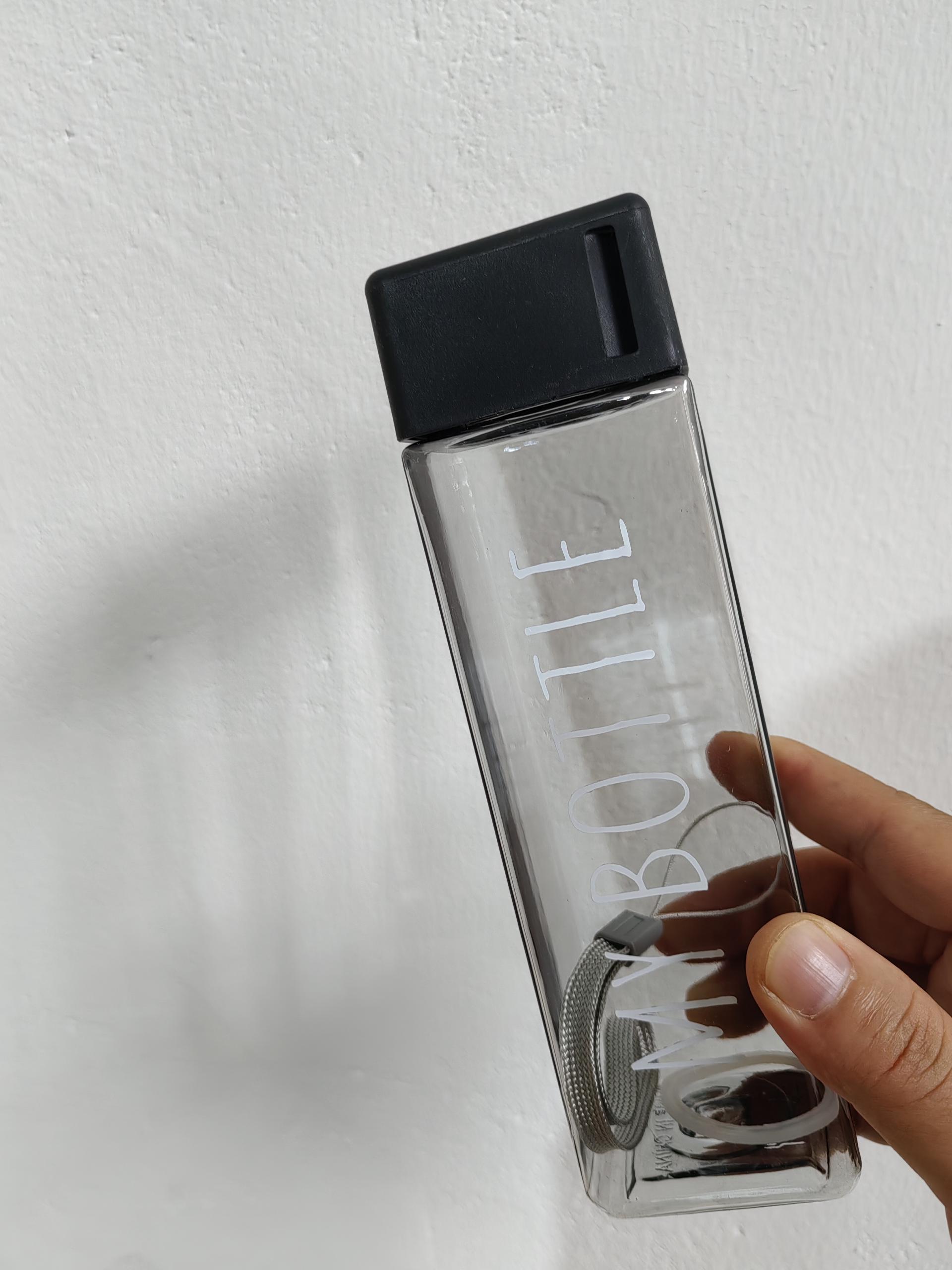 500ml Creative Square Travel Water Bottles – Fresh Macaron Color Palette,  Portable Leak-proof Hydration Essential