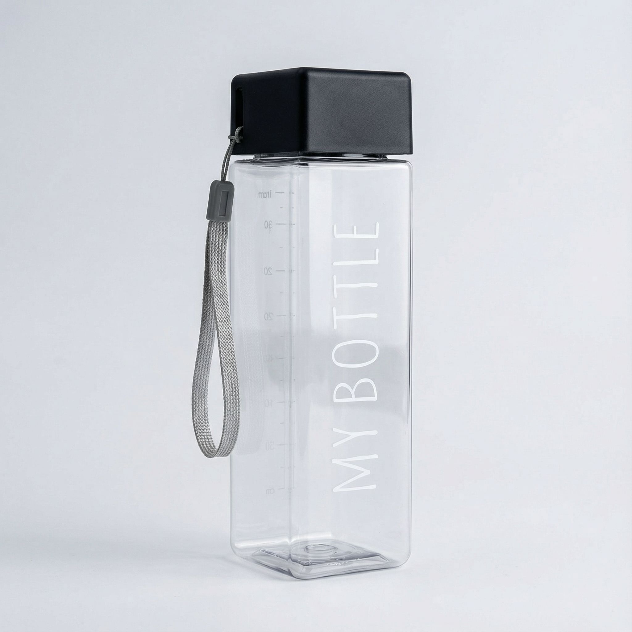 500ml Creative Square Travel Water Bottles – Fresh Macaron Color Palette,  Portable Leak-proof Hydration Essential