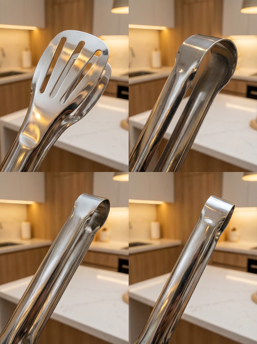 9 inch Cooking Tongs Stainless Steel Food Tong（T017）,for Catering Salad Grill Buffet