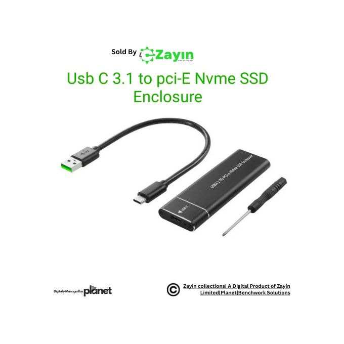 M.2 SSD Enclosure,  USB C M.2 Case, Type-C SSD Enclosure, M2 SSD Cover, NGFF SSD to USB, M.2 to USB Converter, SSD Hard Drive Case, 10Gbps SSD Box, M.2 External SSD Kit, M.2 Reader