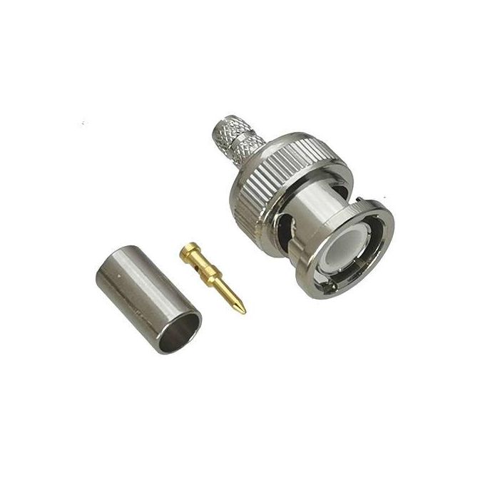 Connector Bnc Male Plug For Rg58 Rg142 Lmr195 Rg400 Cable 50ohm Rf Adapter Coaxial High QuanlityConnector Bnc Male Plug For Rg58 Rg142 Lmr195 Rg400 Cable 50ohm Rf Adapter Coaxial High Quanlity