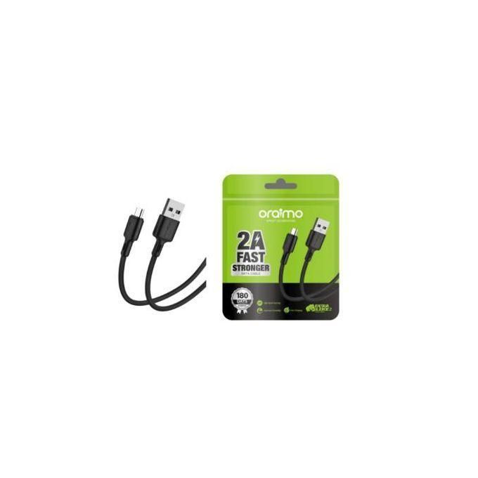 Oraimo Micro USB Fast Charging Cables – 2 Pieces (1M Each), Original Type-B Android Charger