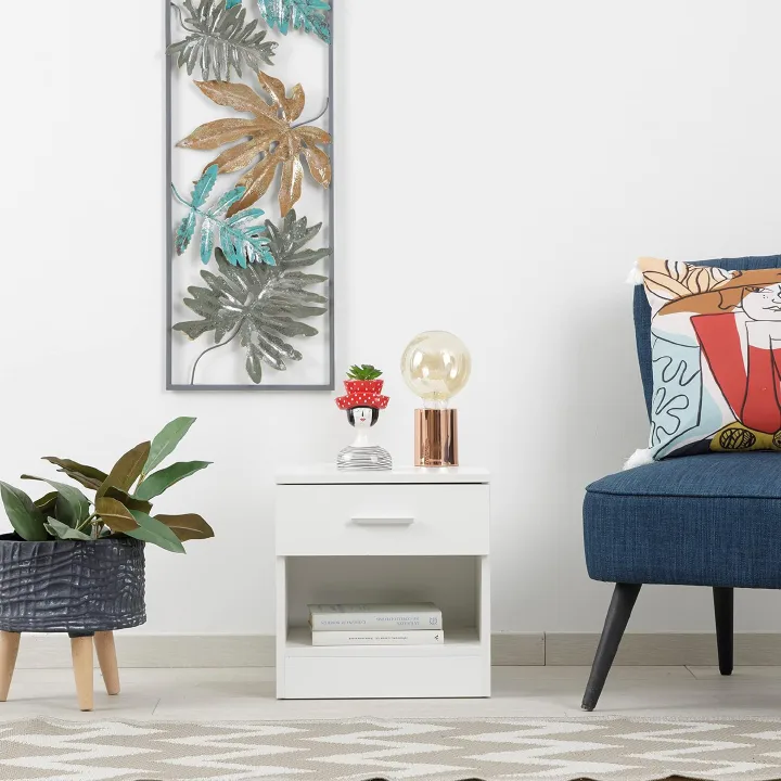 Nightstands Side Tables Sofa End Table With 1 Storage Drawers Small Bedside Table for Bedroom Furniture Snack Night Table