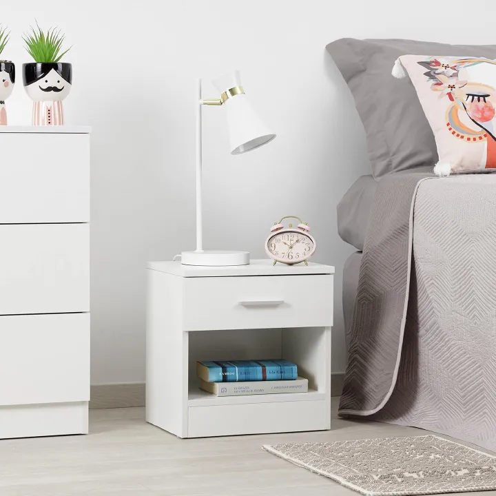 Nightstands Side Tables Sofa End Table With 1 Storage Drawers Small Bedside Table for Bedroom Furniture Snack Night Table