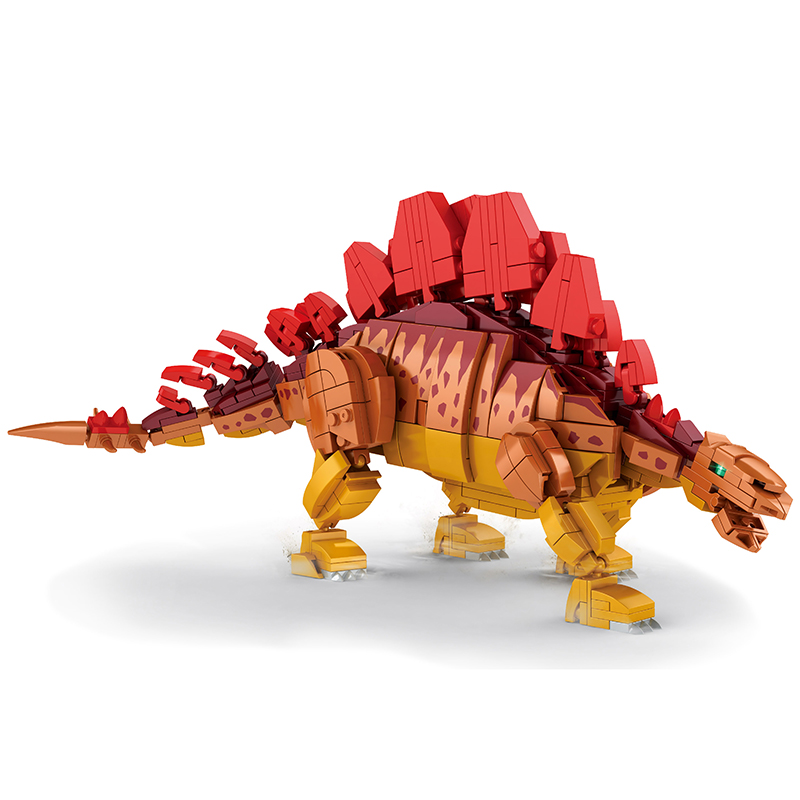 Stegosaurus Dinosaur Building Kit, 697 PCS Brick Model Set for Kids Ages 6+, Realistic Movable Dino Toy for STEM Learning, Creative Construction Gift for Boys & Girls