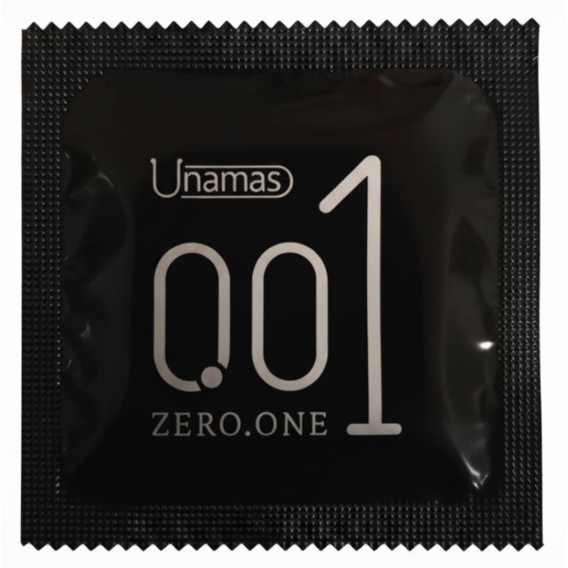 Unamas Zero One Condoms 10pack Box (10packs × 3pcs in each pack) Premium Thin Condoms Natural Latex Rubber Water-based Lubricant Condom view 2