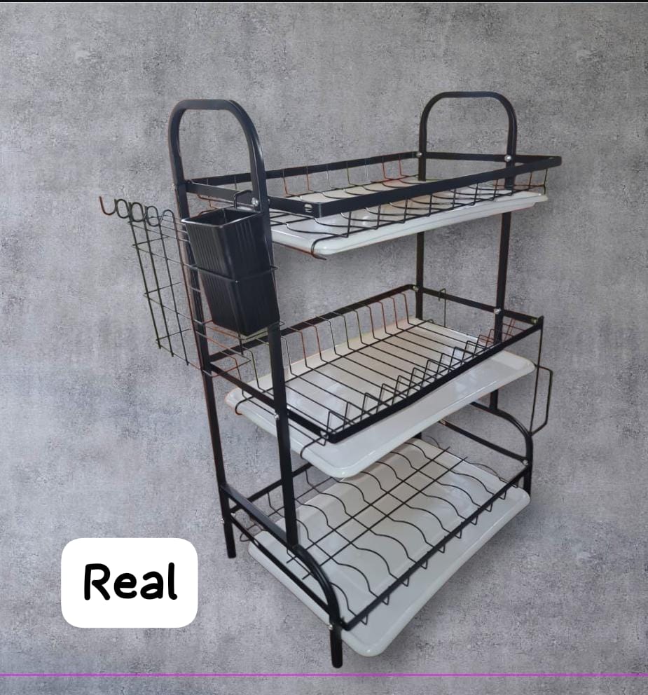3-Tier Dish Rack – Organize Your Kitchen in Style
Maximize your kitchen space with this durable 3-tier dish rack. Designed to hold plates, bowls, cups, and utensils efficiently, it keeps your countert
