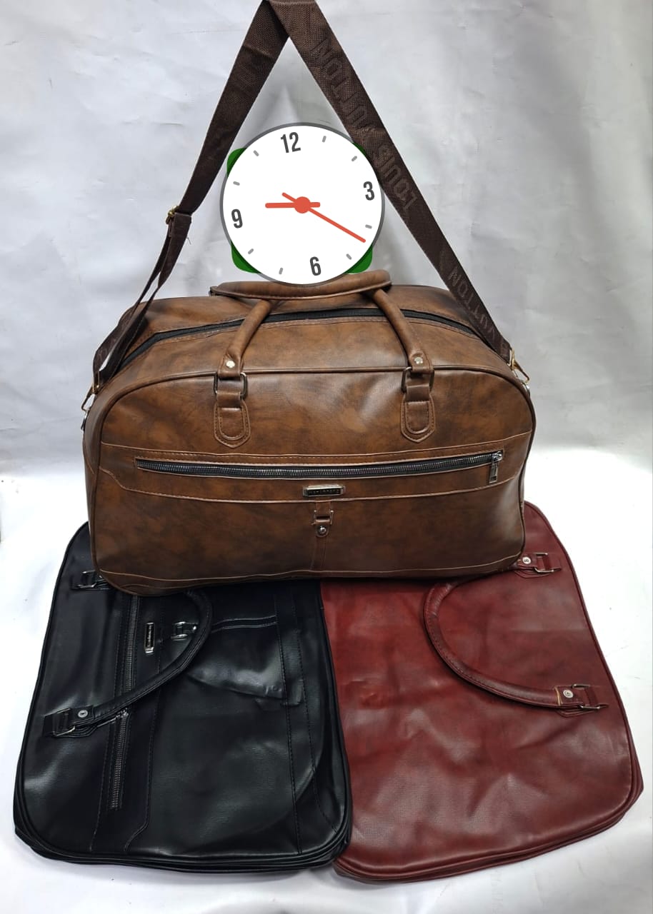 Leather Travel Bag
Crafted for the modern traveler, this bag blends timeless style with unbeatable durability. Made from high-quality leather, it offers ample space, strong stitching, smooth zippers,