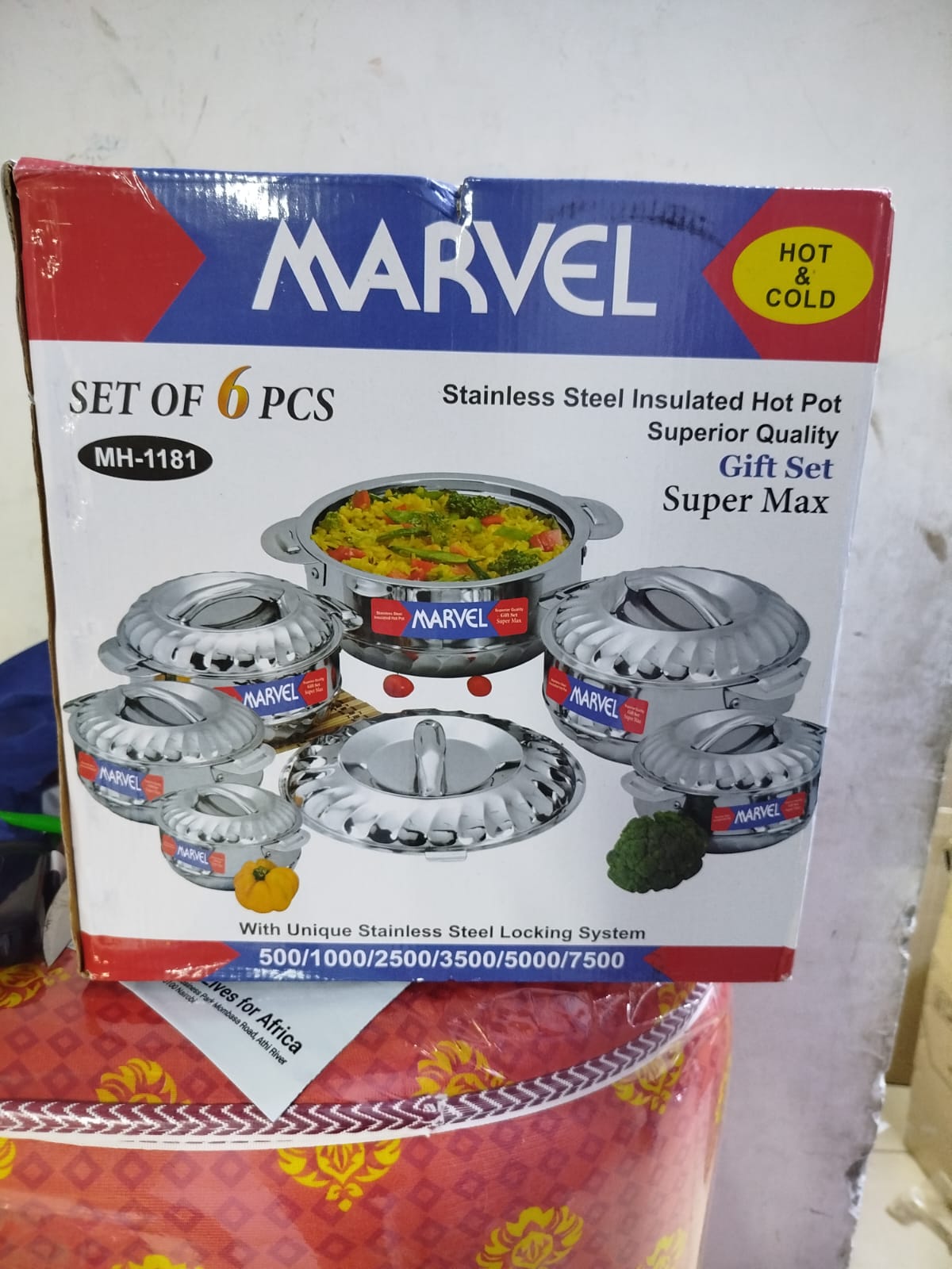 Marvel 6-Piece Hotpots Set – Keep Your Food Warm, Fresh & Ready to Serve ✨

Bring convenience, style, and reliable performance to your kitchen and dining table with this 6-piece hotpot set, ideal for