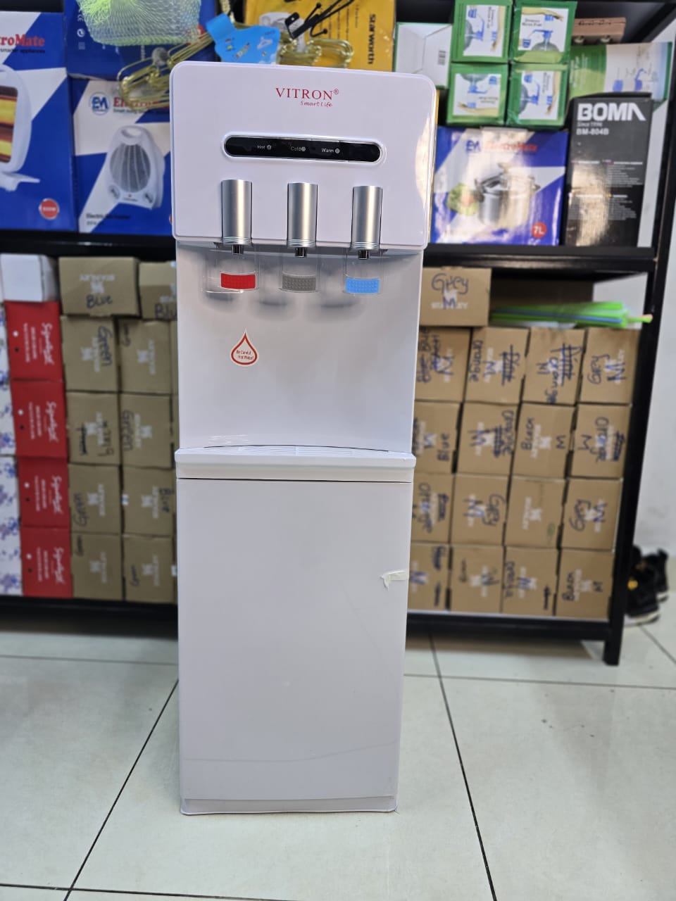 Vitron 3 Taps Top Load Water Dispenser (Hot, Normal & Cold)
Experience instant hydration the smart way. The Vitron 3-Tap Top Load Water Dispenser delivers hot, normal, and cold water on demand, giving