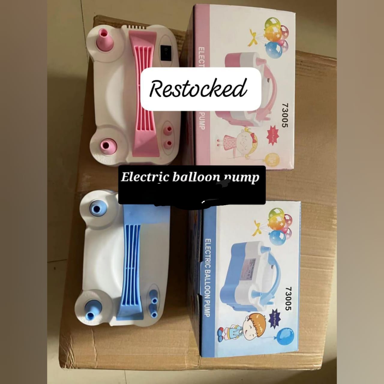 electric balloon pump. This portable device is designed to quickly and efficiently inflate hundreds of balloons in minutes, saving time and effort when decorating for events. 
Key information about th