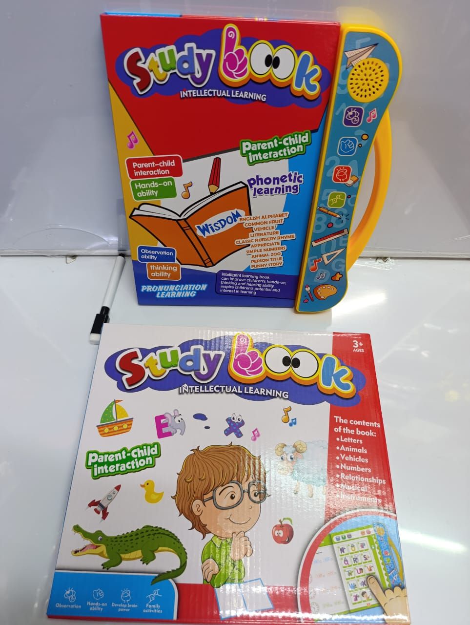 Kids’ Study Audio Book – Learn Letters, Numbers, Animals & More!

Make learning fun with this battery-operated study audio book, designed to engage young minds with interactive sounds and educational