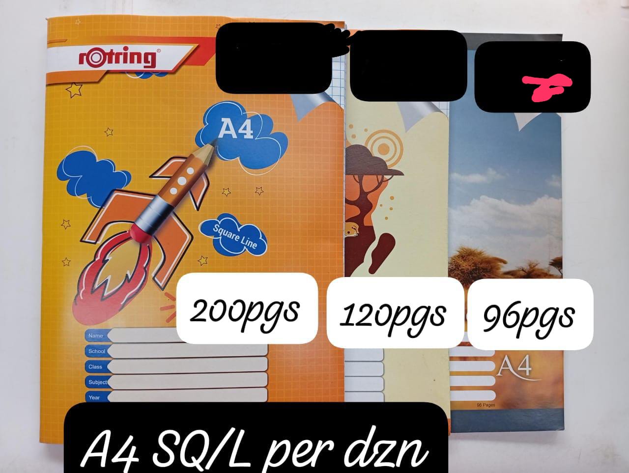 Rotring Exercise Books – 12pcs Pack (A4 Size) ✍️📘
Upgrade your school or office supplies with the reliable Rotring A4 Exercise Books, designed for neat writing and long-lasting use.
✨ Product Feature