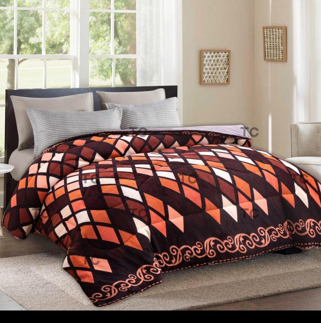 Single 5*6 Woolen Duvet Warm and Soft All Season Blanket for Kids & Adults Cozy Bedding in Assorted Colors Ideal for Cold Nights No Bedsheet and No Pillow Cases