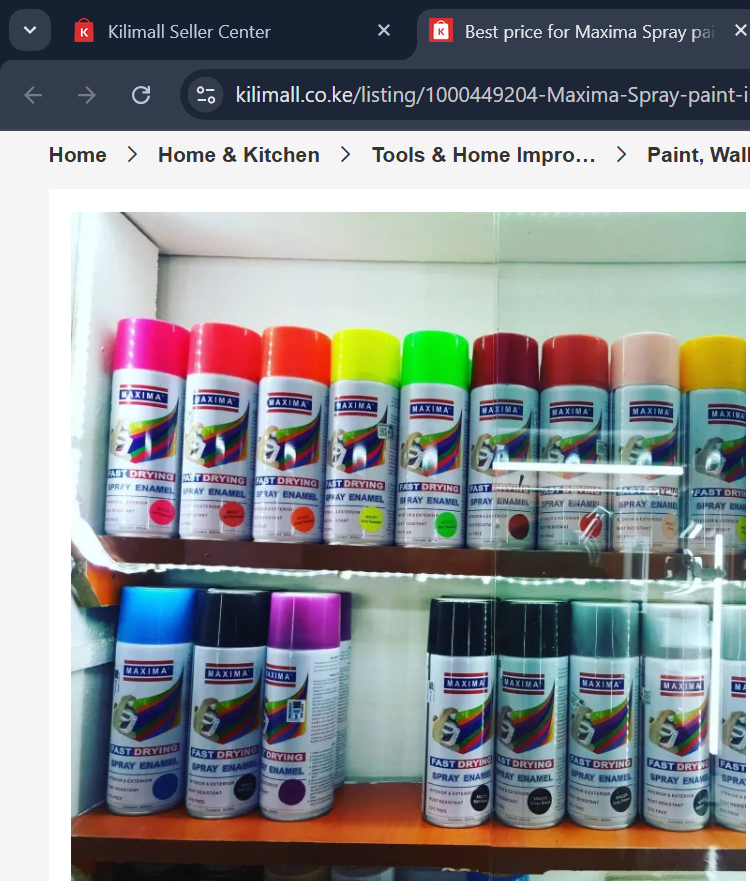 Black Spray Paint – Smooth Finish for Metal, Wood & Plastic