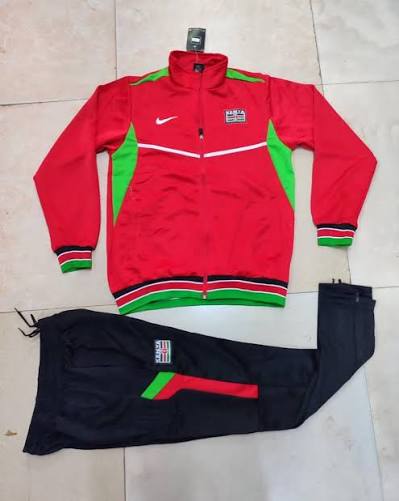 Men’s Athletic Tracksuit – Kenya Colors Full Zip Sportswear Set