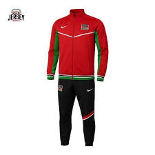 Men’s Athletic Tracksuit – Kenya Colors Full Zip Sportswear Set