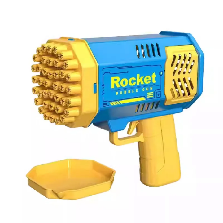 Summer Toys Bubble Gun Blaster Maker for kids Automatic 40 Hole Bubble Machine for Toddlers party gifts Easy to use Bubble Blower toy in Blue and pink