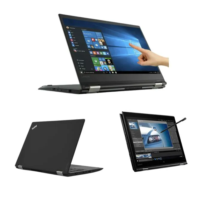 LENOVO THINKPAD YOGA  X380  X360 COI5 8TH GENERATION 8GBRAM 256GBSSD TOUCH SCREEN WITH  STYLUS PEN
2-in-1 convertible laptop from Lenovo’s ThinkPad Yoga series — a business-grade machine