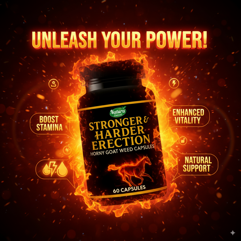 Stronger & Harder Erections Capsules - 100% Organic Viagra | Horny Goat Weed