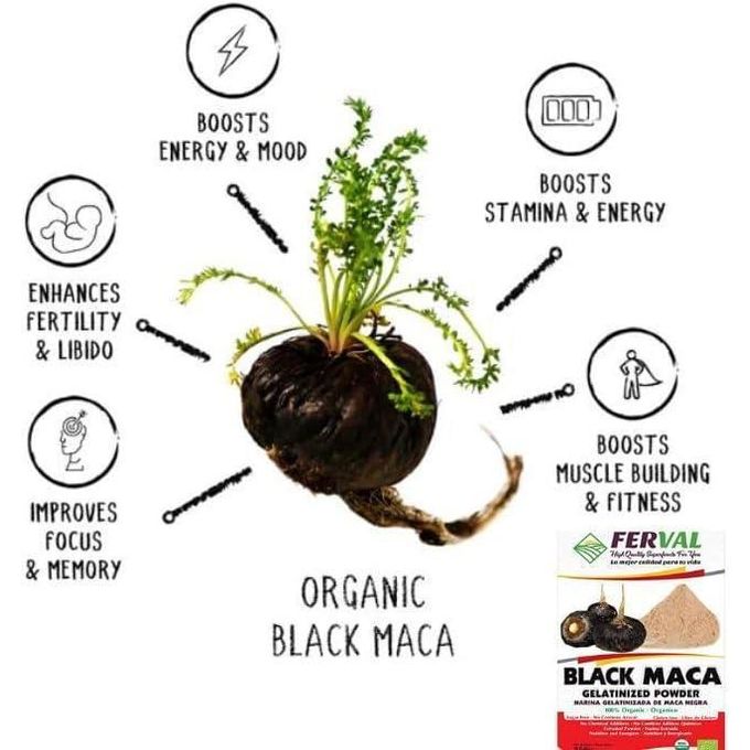 Libido Booster Coffee & Stronger & Harder Erections - 100% Organic Black Maca | Horny Goat Weed.