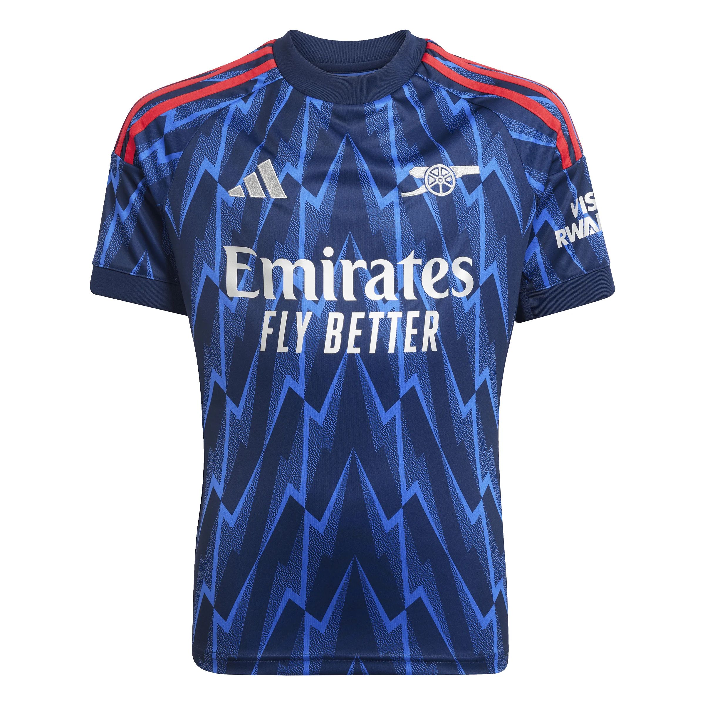 Arsenal 25/26 dark blue third jersey. Lightweight, breathable, quick-dry material. Ideal for football, training, gym, and casual wear. Durable premium kit.