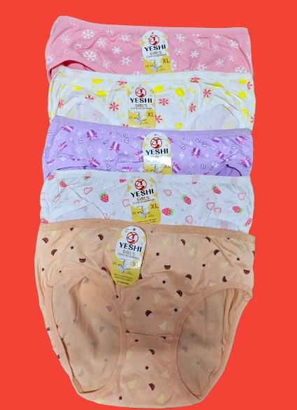 6pcs Kids & Teens Cotton Panties | Soft Breathable Underwear  | Comfortable Daily Wear. Soft, breathable, stretchy & gentle on skin. Perfect for daily wear, school & home comfort.