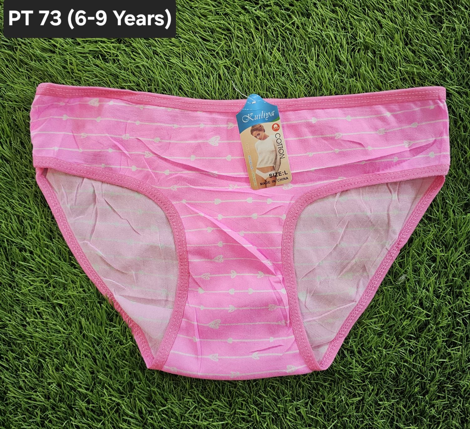 6pcs Girls Cotton Panties | Ages 6–9 Years | Soft Breathable Underwear. Comfortable Daily Wear. Soft, breathable, stretchy & gentle on skin. Perfect for daily wear, school & home comfort.