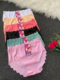 🌟 Premium Comfort!!! 6PCS Seamless Polyester-Cotton Panty – Soft Stretch Breathable Everyday Wear