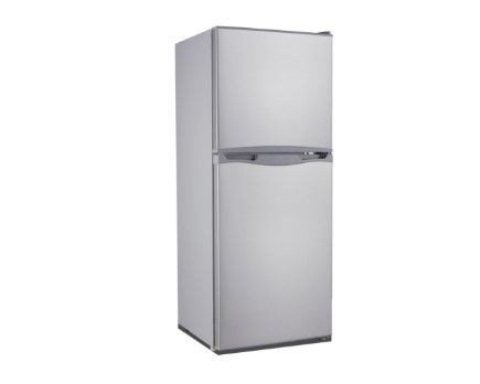 ICECOOL 118L Large Capacity Double door Fridge/ Refrigerator, Separate freezer compartment for long-term storage, Low noise, low energy consumption, Door lock & keys.