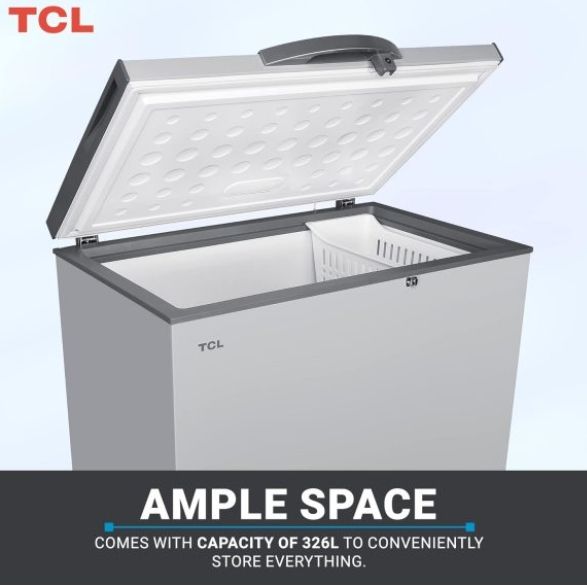 TCL330L Deep Freezer/Chest freezer with adjustable shelves, energy saving