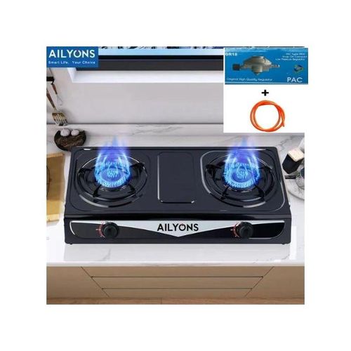 Best price for AILYONS Table Top Gas Cooker 2 Burner + Regulator + Pipe ...