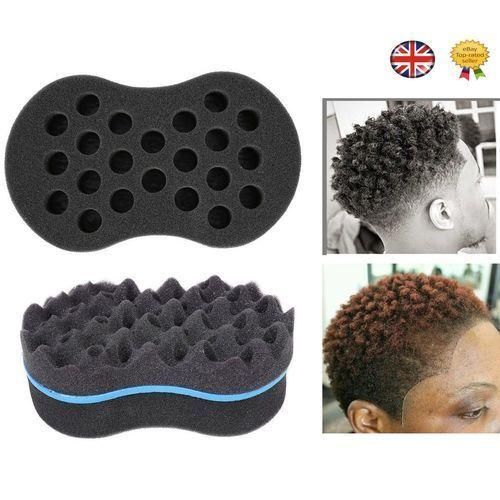 New Magic Twist And Curling Sponge - Two Sides Dread Dreading Wave Twisting Foam Afro Barber Curl Sponge For Women And Men Boy Girl Small And Big Holes