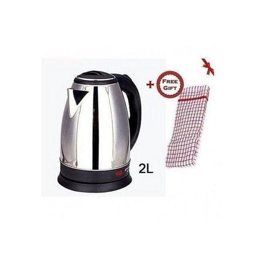 Sonar 2L Electric Water Kettle Heater Jug,360 DEGREES ROTATION + FREE 3 PIECES KITCHEN Towel