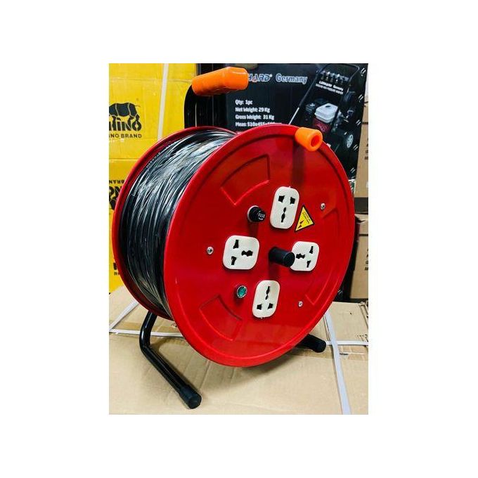 Heavy Duty 25M 2.5MM POWER CABLE EXTENSION REEL With 4 Sockets For Home And Industrial Use PROFESSIONAL EXTENSION REEL 25 METER 2.5MM HIGH QUALITY CABLE REEL