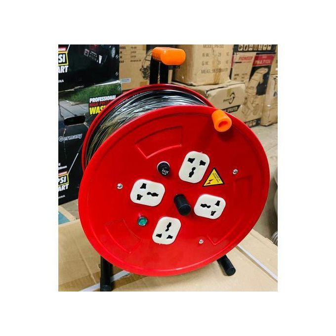 Heavy Duty 25M 2.5MM POWER CABLE EXTENSION REEL With 4 Sockets For Home And Industrial Use PROFESSIONAL EXTENSION REEL 25 METER 2.5MM HIGH QUALITY CABLE REEL
