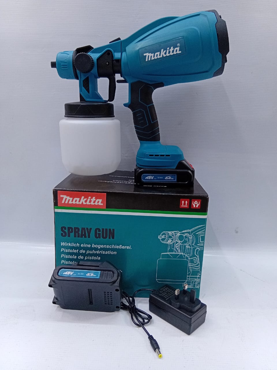 MAKITA CORDLESS SPRAY GUN - Cordless Paint Spraying Machine Electric Spray Gun for Makita 48V Li-ion Battery Household Disinfection Sterilization Sprayer