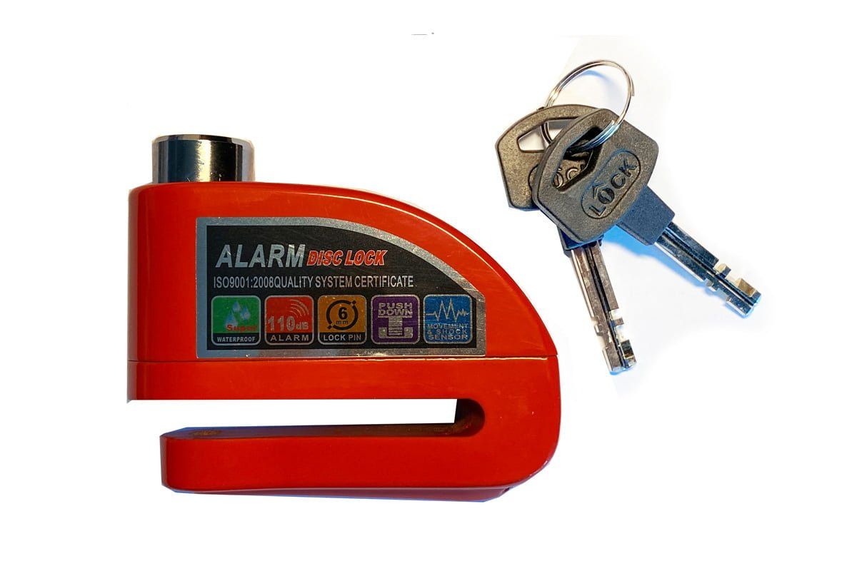 130db Motorcycle Alarm Disc Lock- Shock Sensor Anti-Theft Waterproof Security Lock (Model:D8000)