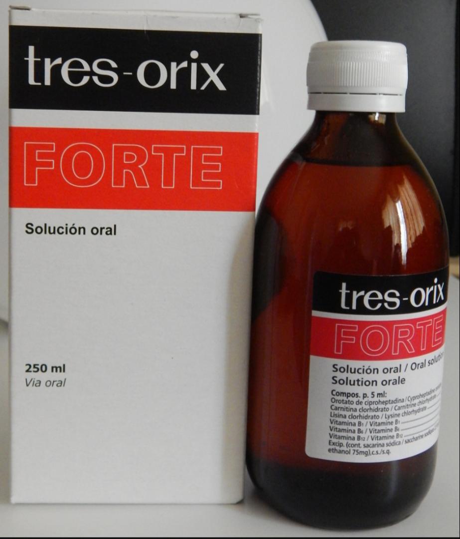 TRES ORIX FORTE WEIGHTGAIN SYRUP APPETITE STIMULATE 250ML