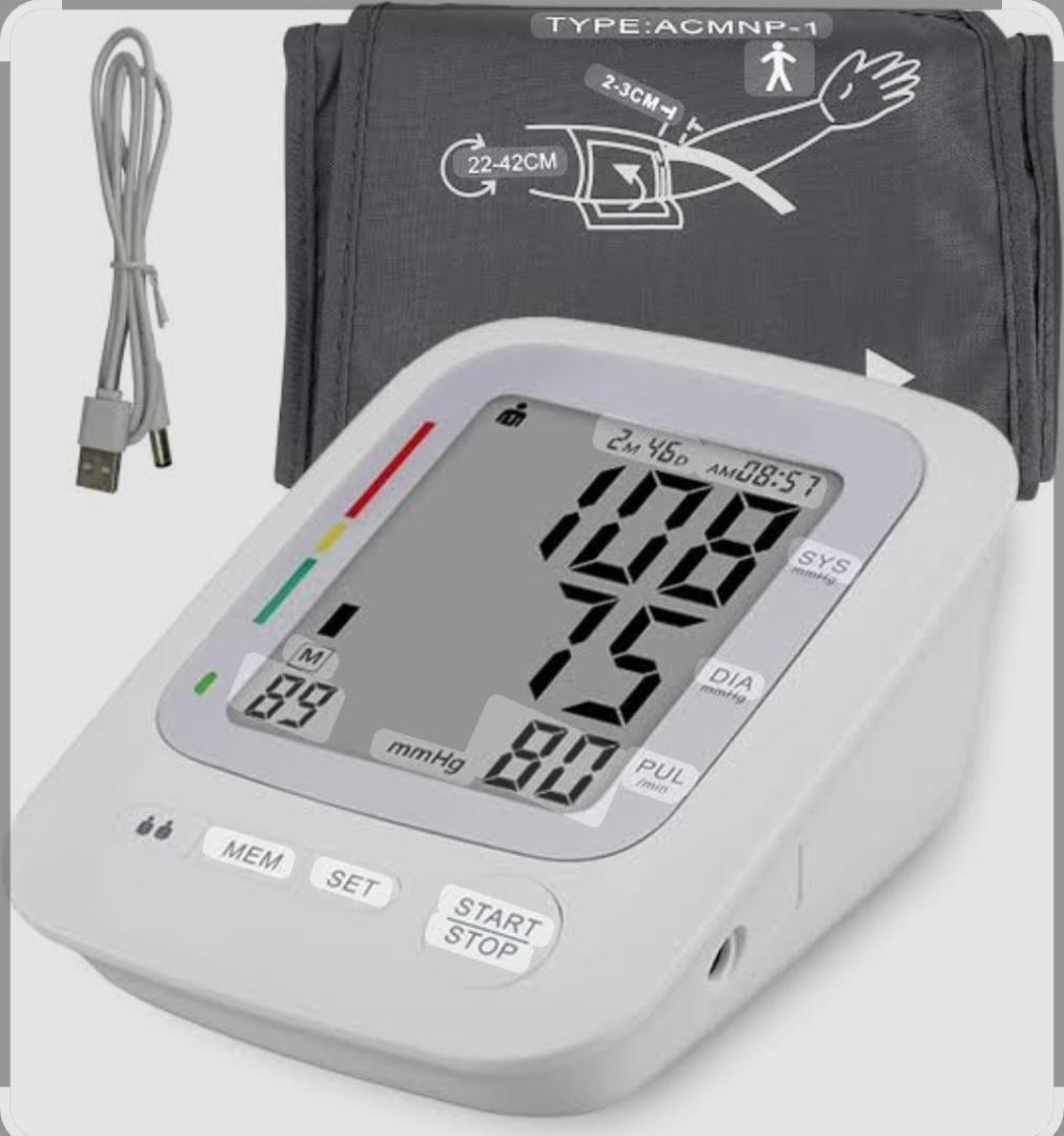 HOME ELECTRONIC BLOOD PRESSURE MONITORING MACHINE.