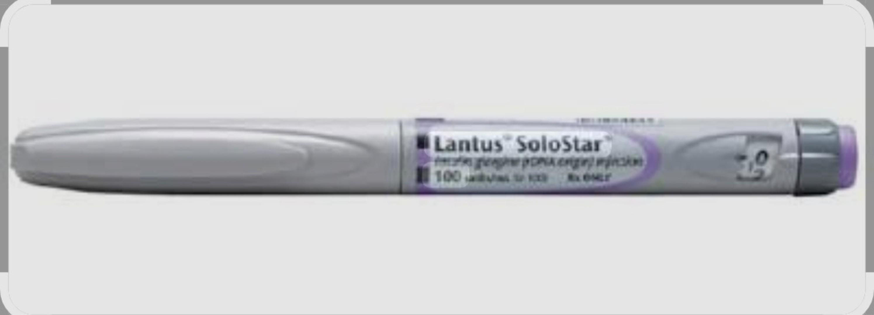 LANTUS SOLOSTAR INSULIN INJECTION 100UNITS/ML ONE PEN OF 3ML.