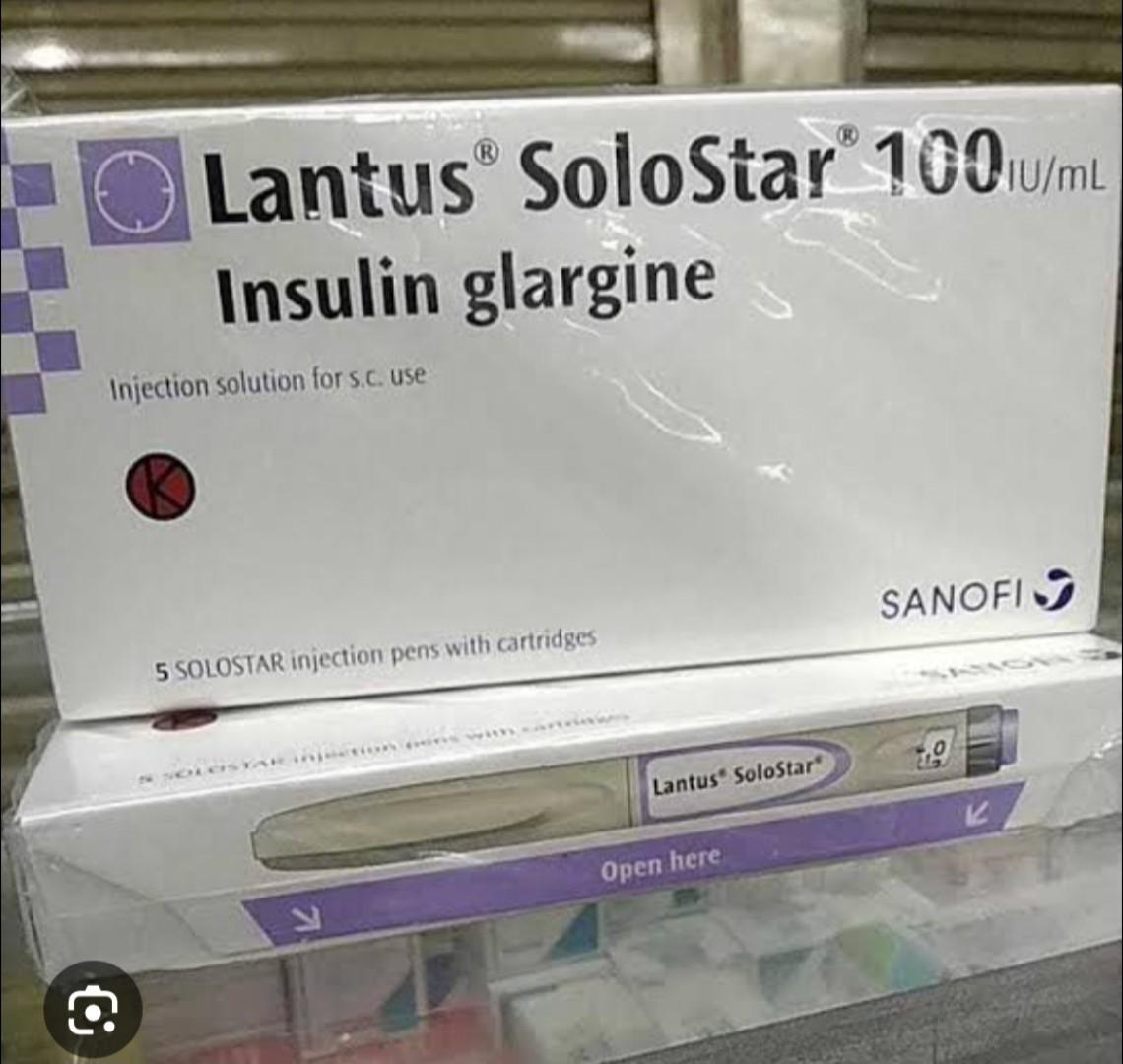 LANTUS SOLOSTAR INSULIN INJECTION 100UNITS/ML ONE PEN OF 3ML.