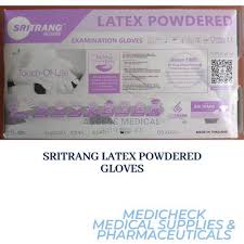 EXAMINATION GLOVES LATEX 100'S.